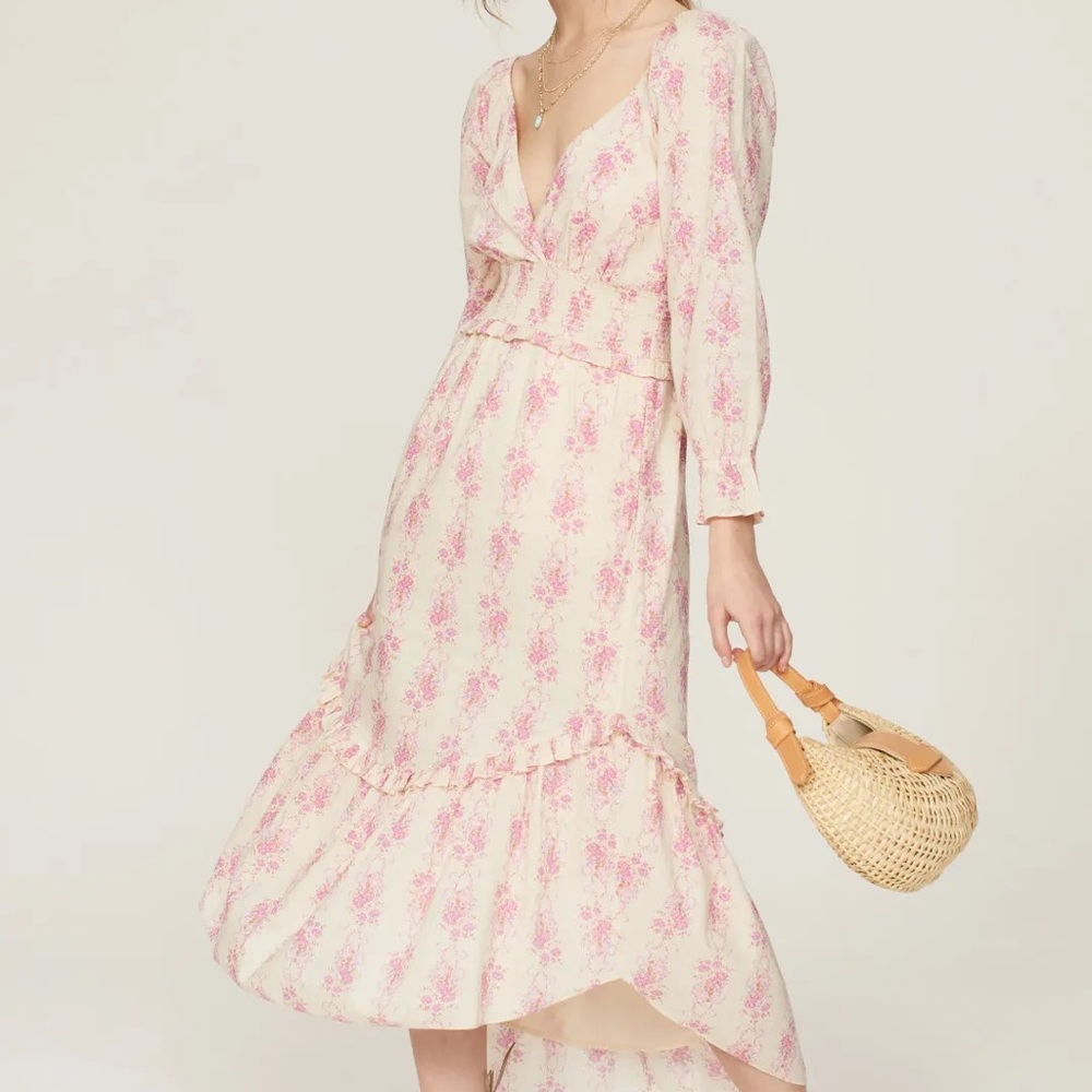 Authentic NWT LoveShackFancy firefly dress L | and rare auth. LSF bag as gift